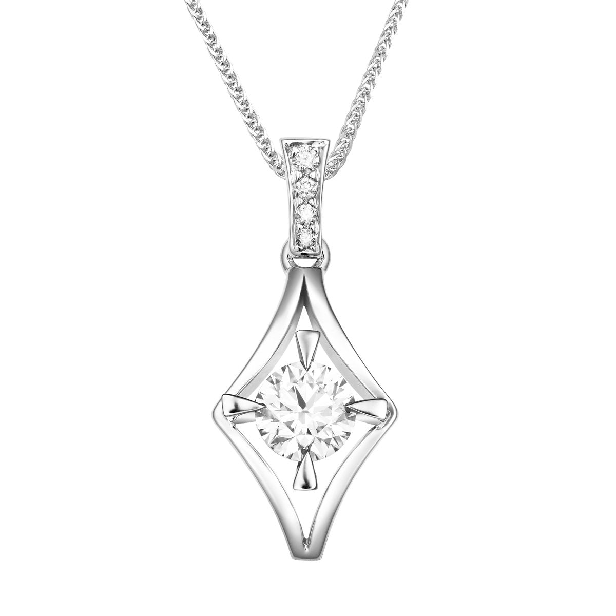 Nova diamond pendant