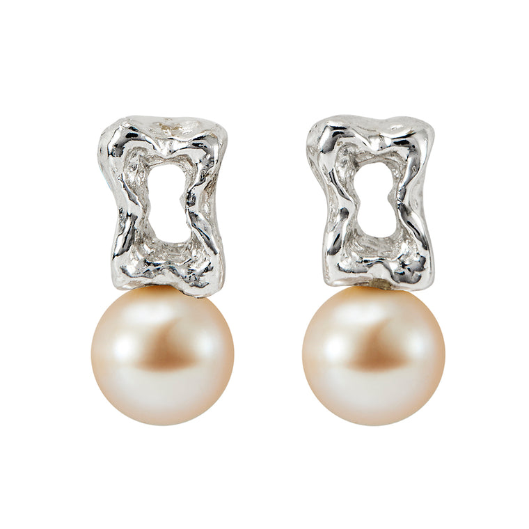 Archive earrings with pearls