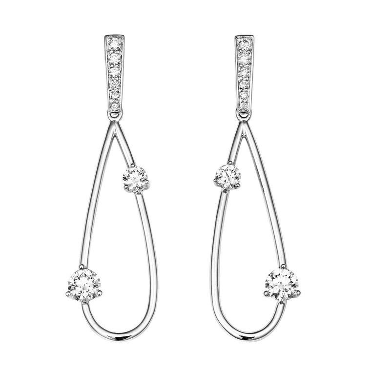 Leia diamond earrings