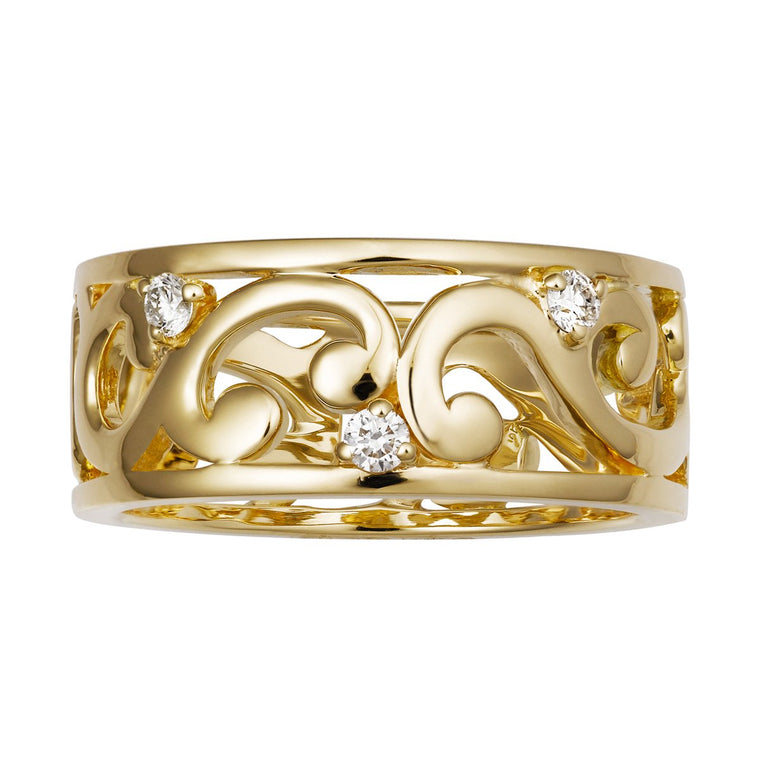 Petit Rococo diamond band