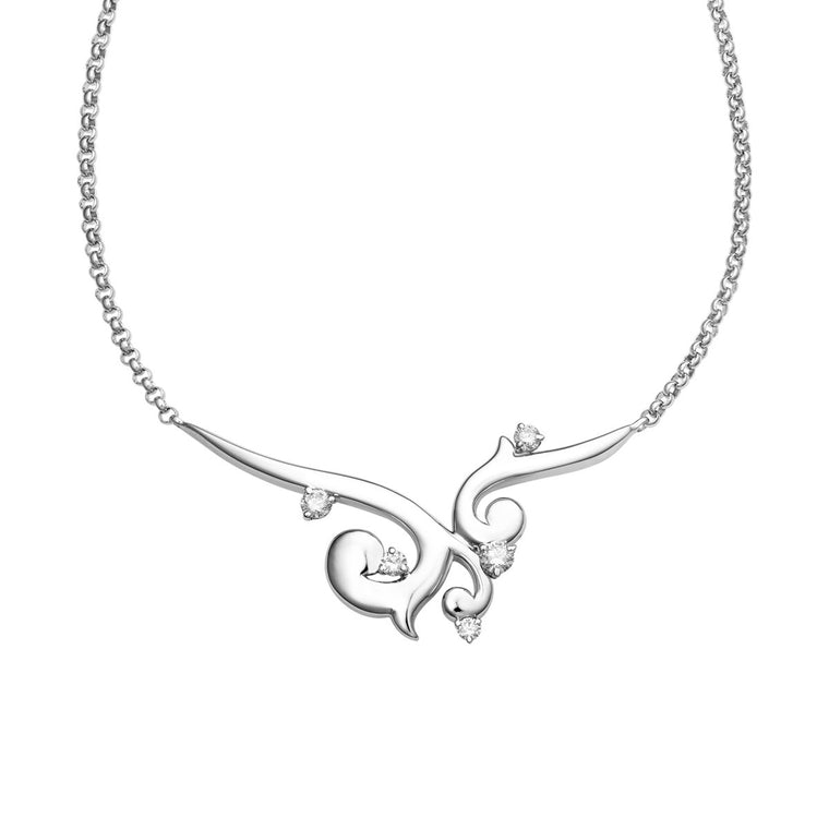 Petit Rococo diamond necklace
