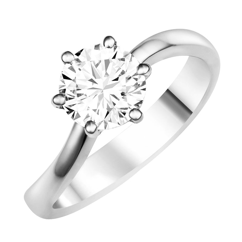 Diamond solitaire ring