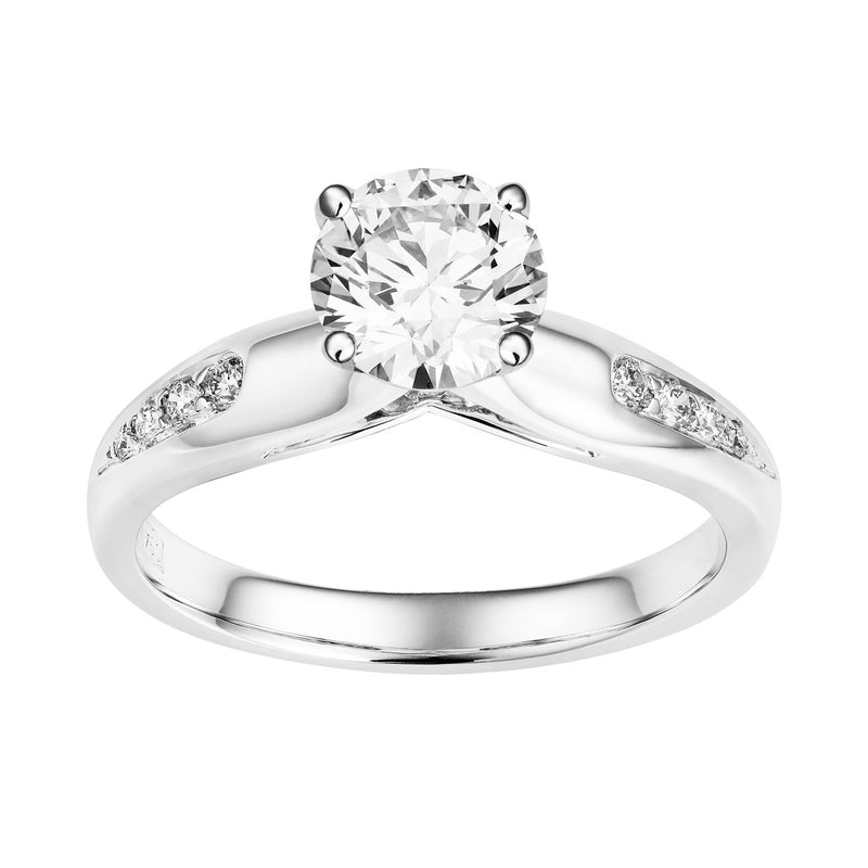 Leia diamond solitaire ring